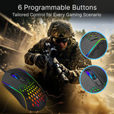 Keyboards & Accessories: Laser RGB Lightweight Gaming Mouse - Black