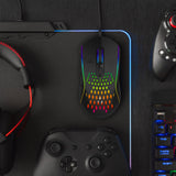 Keyboards & Accessories: Laser RGB Lightweight Gaming Mouse - Black