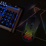Keyboards & Accessories: Laser RGB Lightweight Gaming Mouse - Black