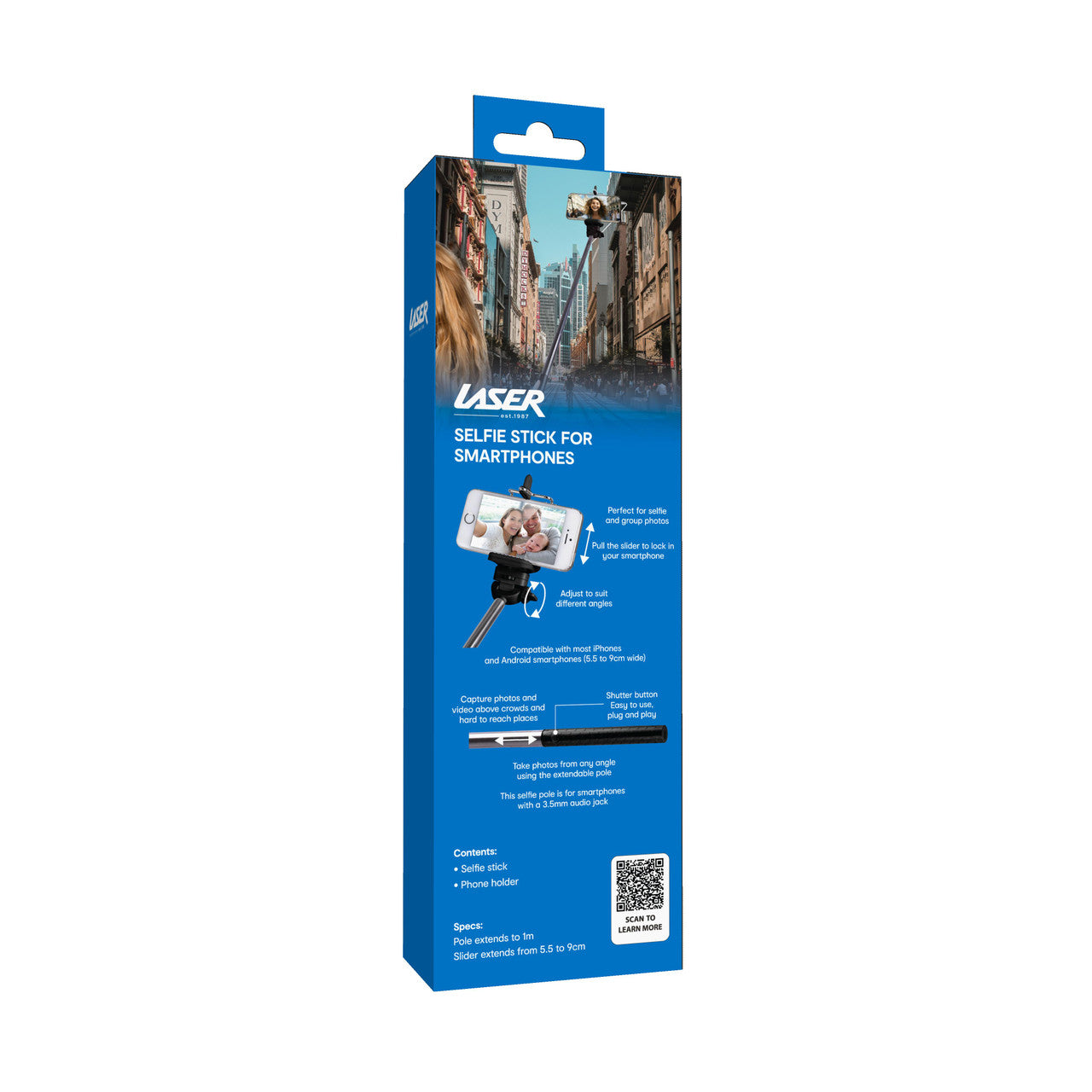 Phone Chargers: Laser Universal Selfie Pole with Control Cable included