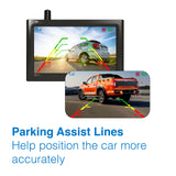 Security Cameras & Accessories: Laser 4.3" Wireless Solar Parking Camera with Monitor