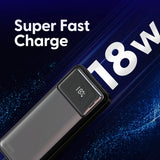 Power Banks & Chargers: Laser 10000mAh Powerbank 18W PD with LED Indicator Black