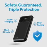 Power Banks & Chargers: Laser 10000mAh Powerbank 18W PD with LED Indicator Black