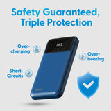 Power Banks & Chargers: Laser 10000mAh Powerbank 18W PD with LED Navy