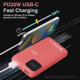 Power Banks & Chargers: ChargeCore SafeCharge Max 10K - Sunset Coral