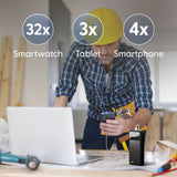 Power Banks & Chargers: Laser 20000mAh Powerbank 18W PD with LED Black
