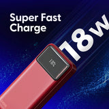Power Banks & Chargers: Laser 20000mAh Powerbank 18W PD with LED Red