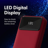 Power Banks & Chargers: Laser 20000mAh Powerbank 18W PD with LED Red