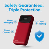 Power Banks & Chargers: Laser 20000mAh Powerbank 18W PD with LED Red