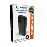 Power Banks & Chargers: ChargeCore SafeCharge Max 20K - Black