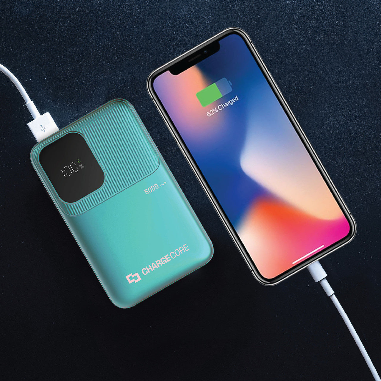 Power Banks & Chargers: ChargeCore SafeCharge Max 5K - Aquatic Awe