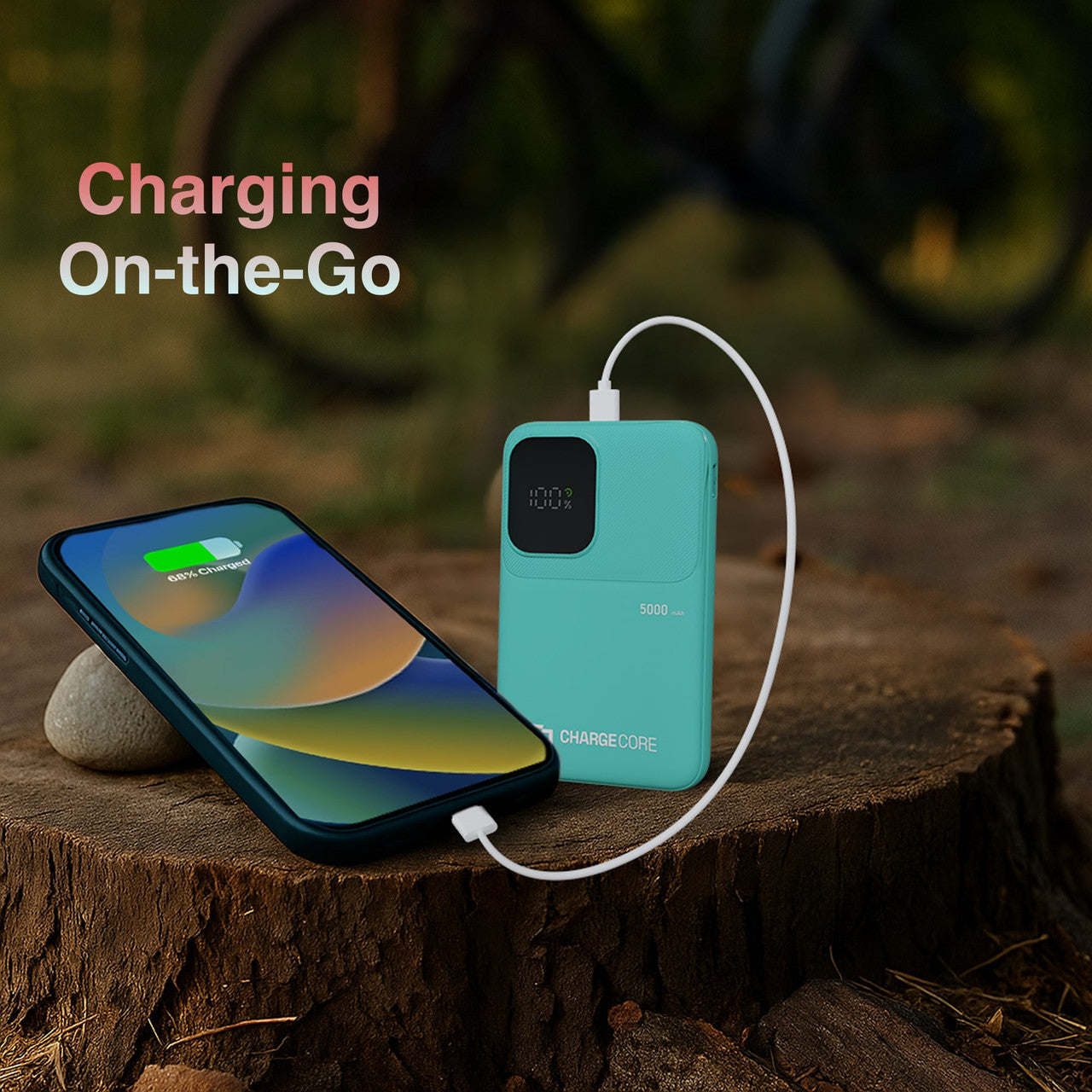 Power Banks & Chargers: ChargeCore SafeCharge Max 5K - Aquatic Awe