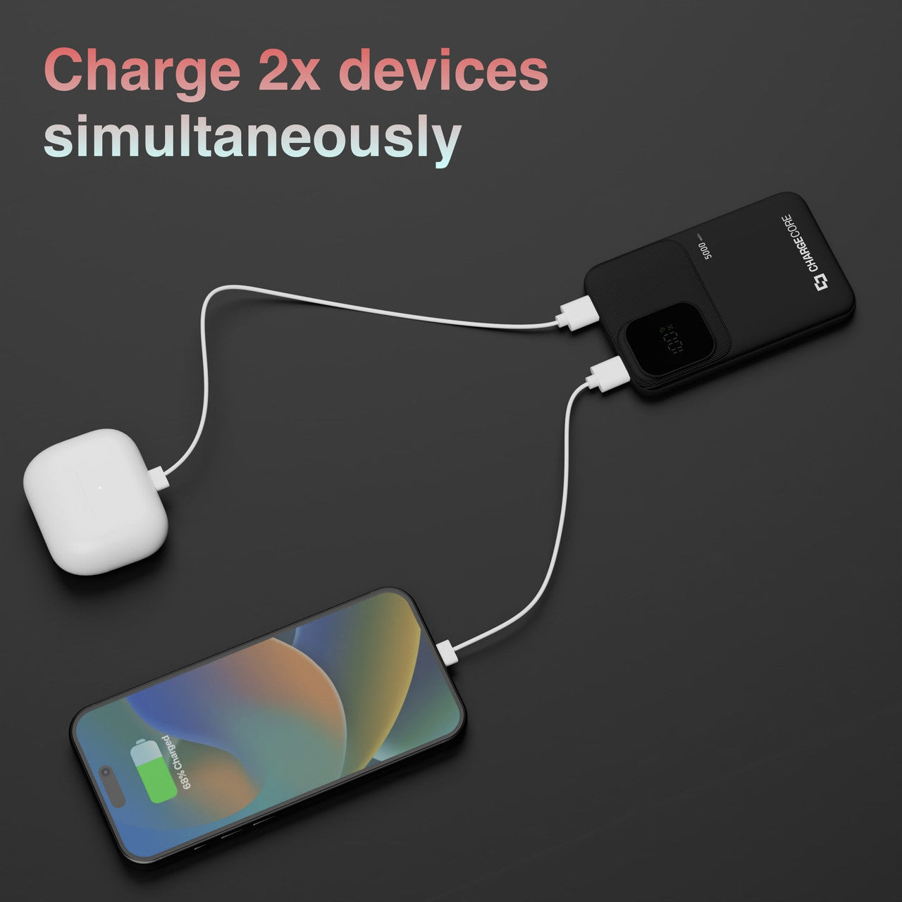 Power Banks & Chargers: ChargeCore SafeCharge Max 5K - Black