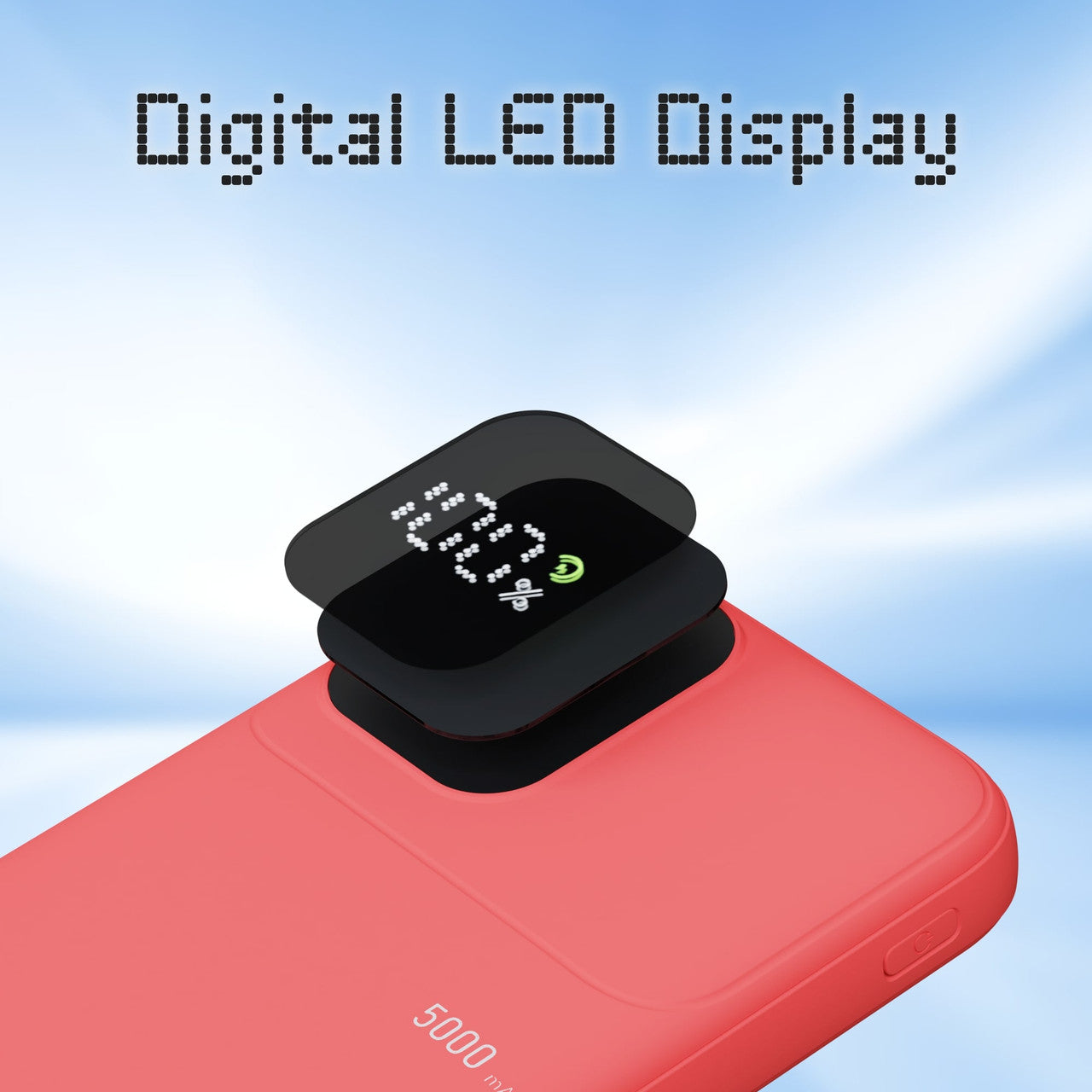 Power Banks & Chargers: ChargeCore SafeCharge Max 5K - Sunset Coral