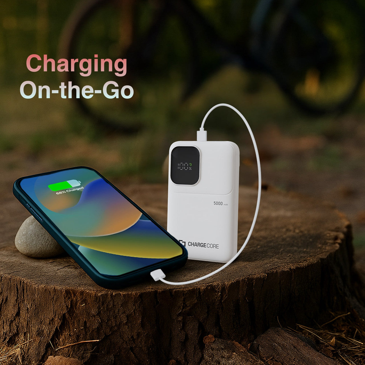 Power Banks & Chargers: ChargeCore SafeCharge Max 5K - White