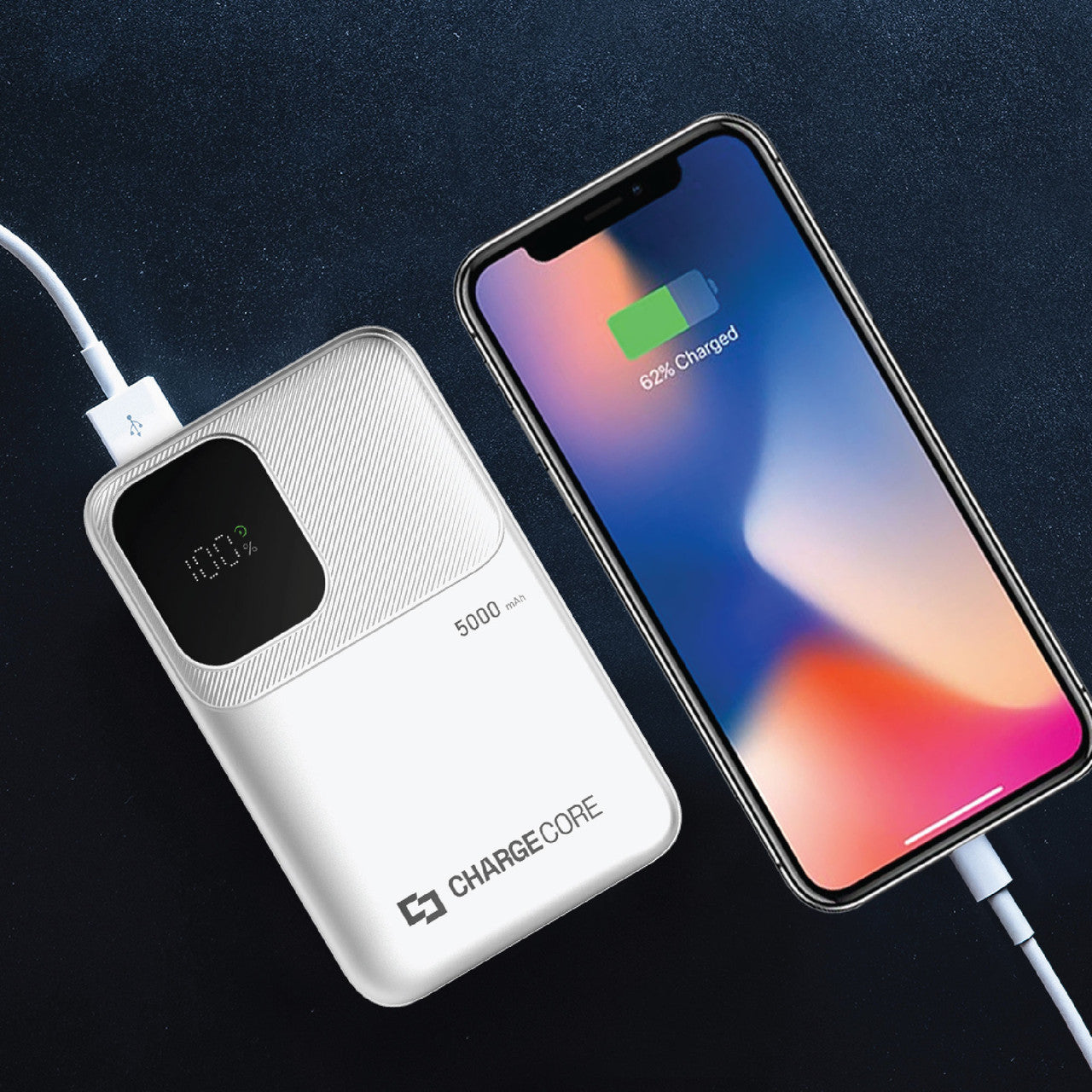 Power Banks & Chargers: ChargeCore SafeCharge Max 5K - White
