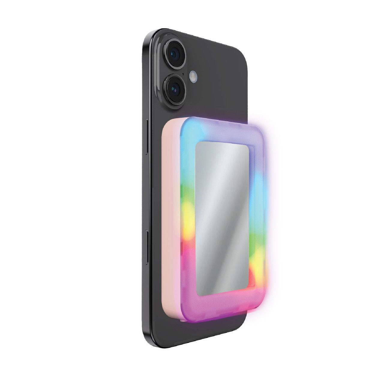 Laser 5000mAh Magnetic Wireless Powerbank Mirror Light - Pink