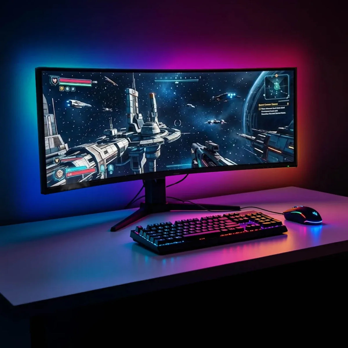 Laser Gaming Multi Colour LED Strip Light 5m with Remote