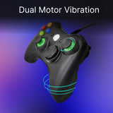 Desktops & Accessories: Laser Gaming Wired PC Controller - Black