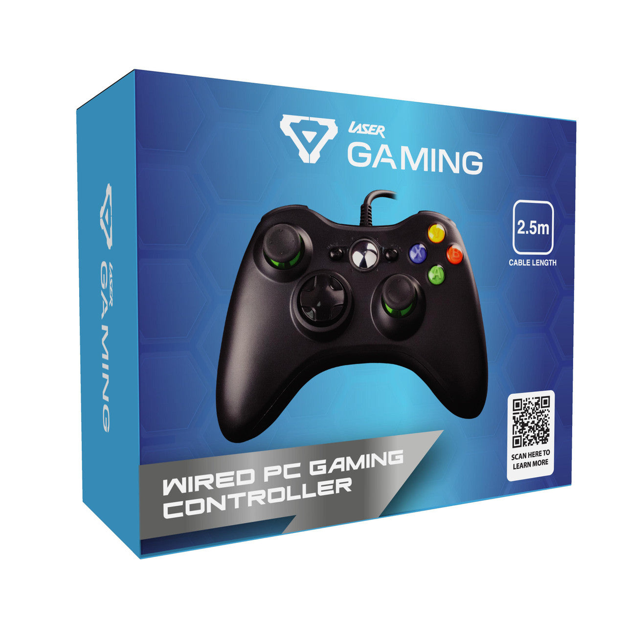 Desktops & Accessories: Laser Gaming Wired PC Controller - Black