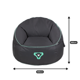 Desktops & Accessories: Laser Gaming Bean Bag with Pocket & Headphone Strap