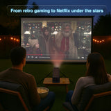 Projectors: Smart Gaming Projector with 80 Games Dual Controllers
