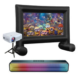 Projectors: Laser 1080P Outdoor Cinema Bundle 144 Inch
