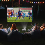 Projectors: Laser 1080P Outdoor Cinema Bundle 144 Inch