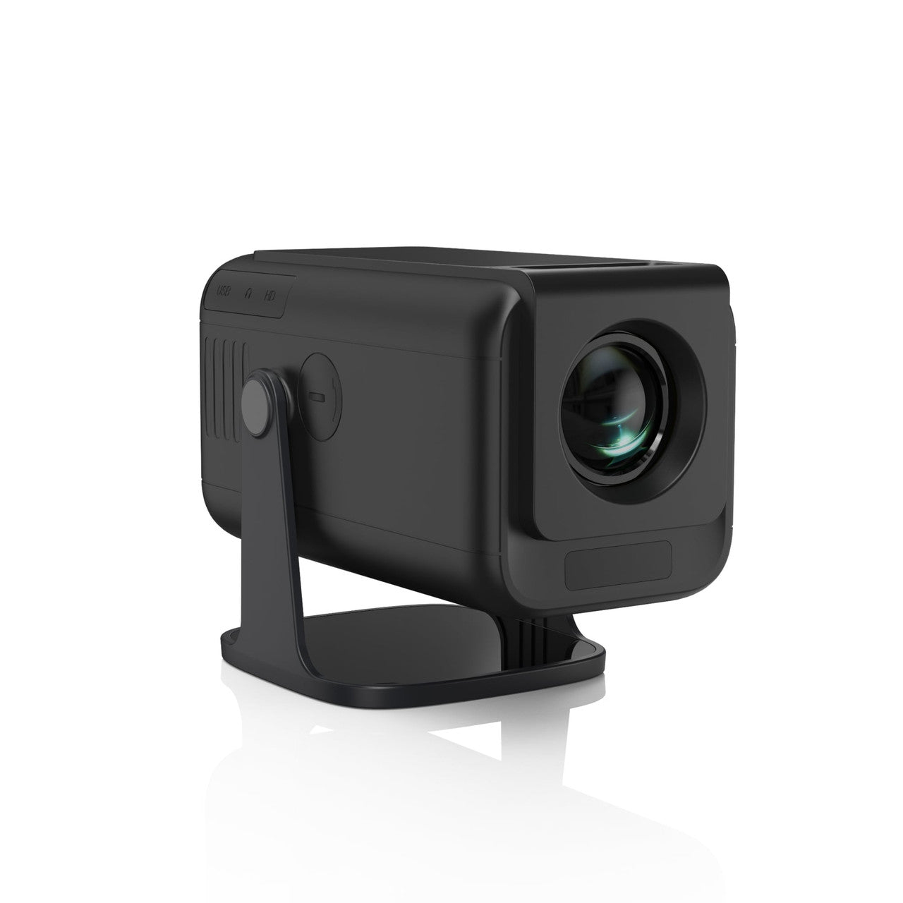Laser 1080p Android Multi-Angle LED Projector Black