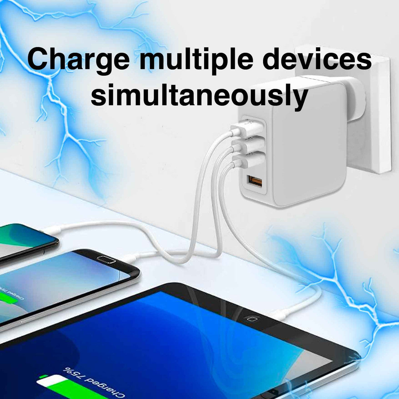 Powerboards & Adapters: Laser 100W GaN USB-C and USB-A Wall Charger