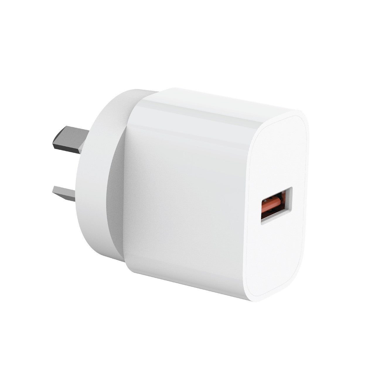 Powerboards & Adapters: Laser USB-A 18W QC3 Wall Charger White