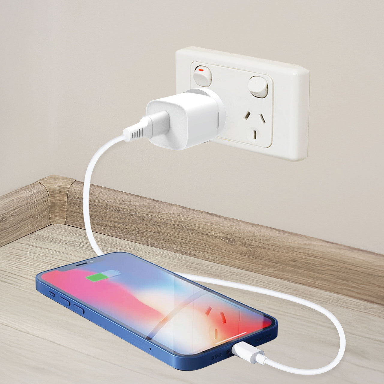 Powerboards & Adapters: Laser USB-A 18W QC3 Wall Charger White