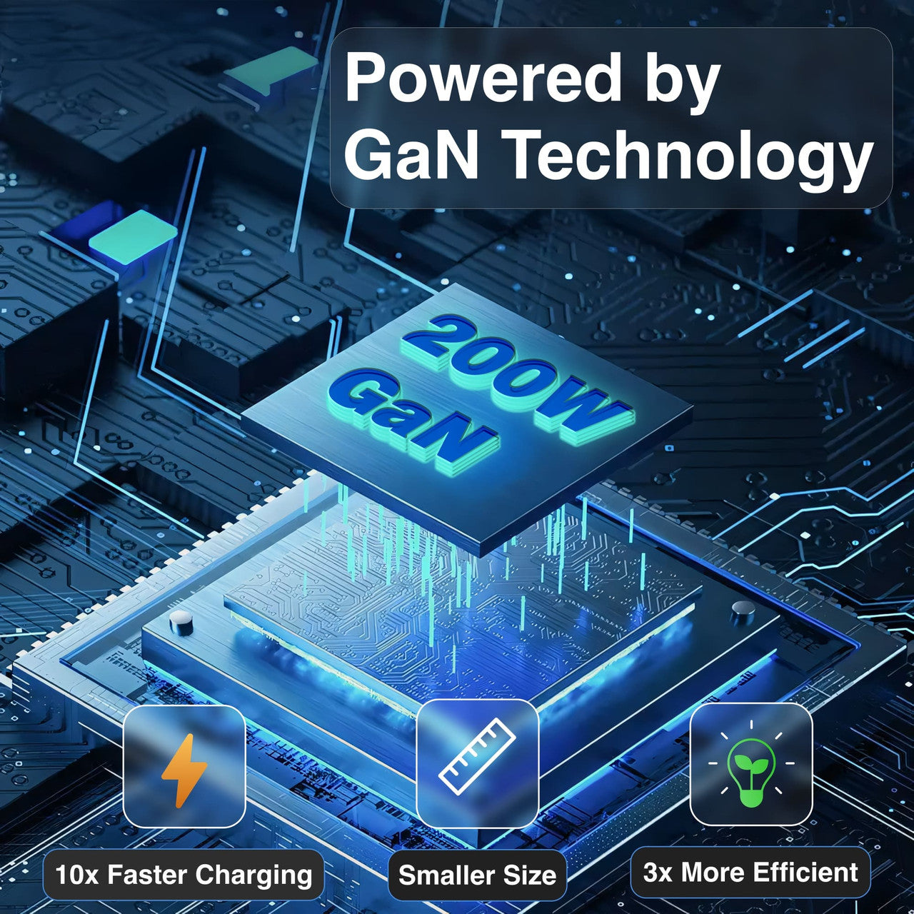 Powerboards & Adapters: Laser PD3.0 200W GaN Wall Charger Black