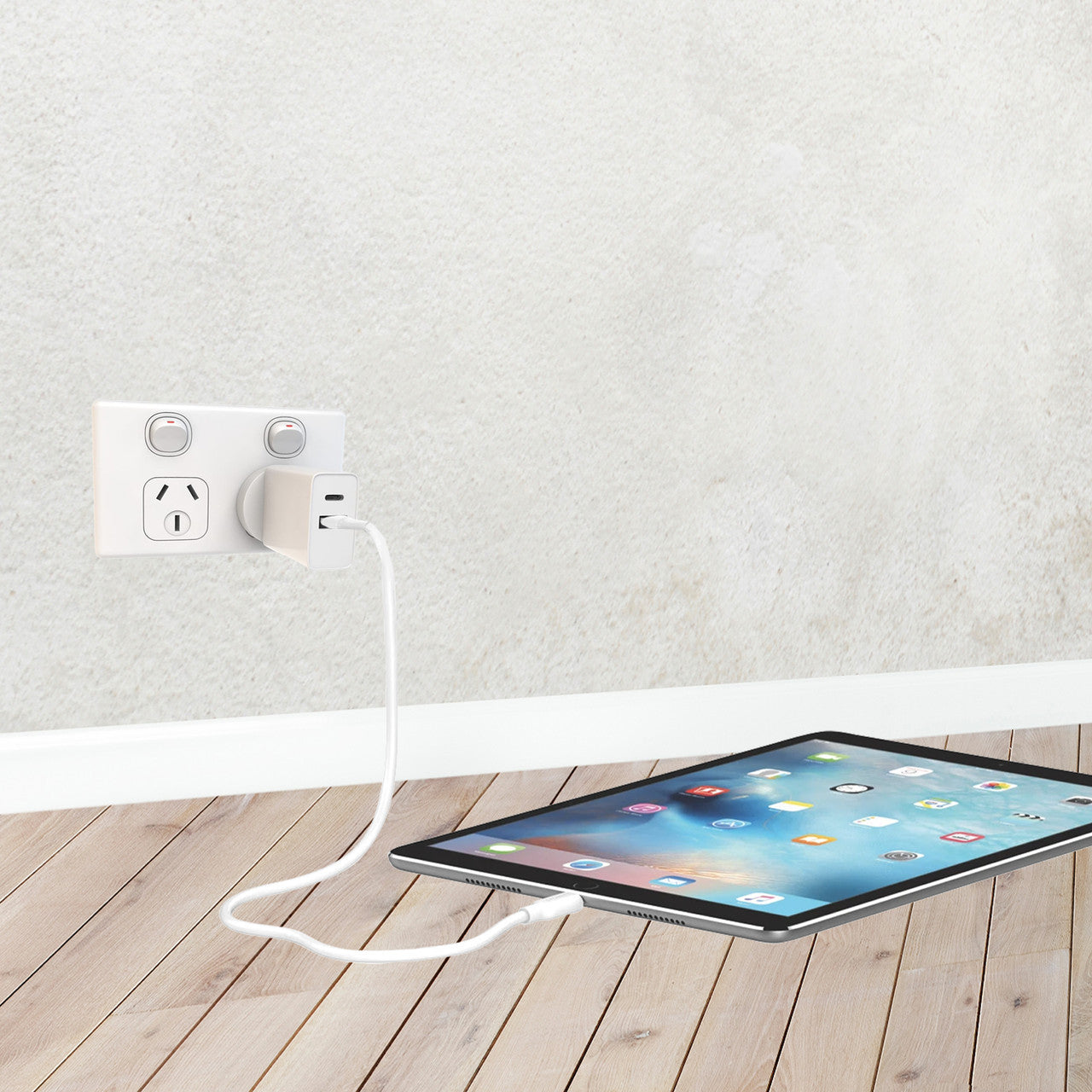 Powerboards & Adapters: Laser ChargeCore USB-C 30W Dual PD Wall charger