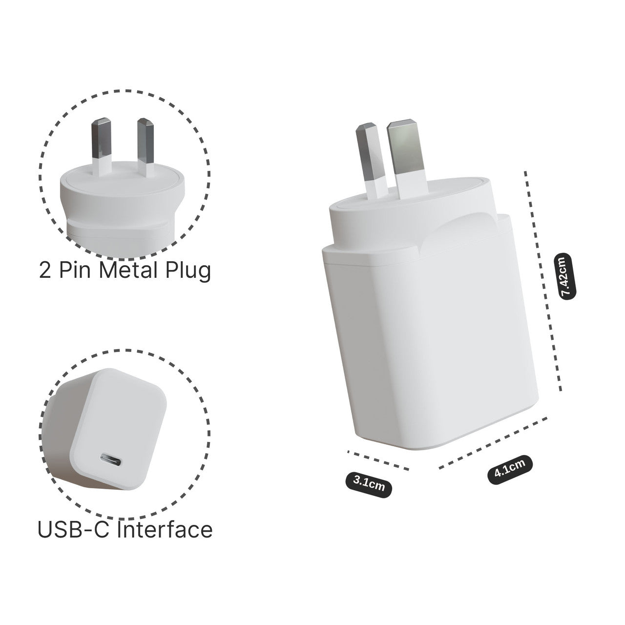 Powerboards & Adapters: Laser ChargeCore 45W PD GaN USB-C Wall Charger