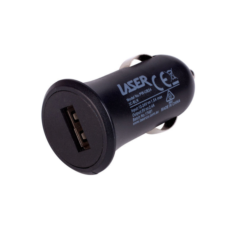 Printers & Accessories: Laser USB Car Charger Black with 3-in-1 Cable: Micro USB, Type-C