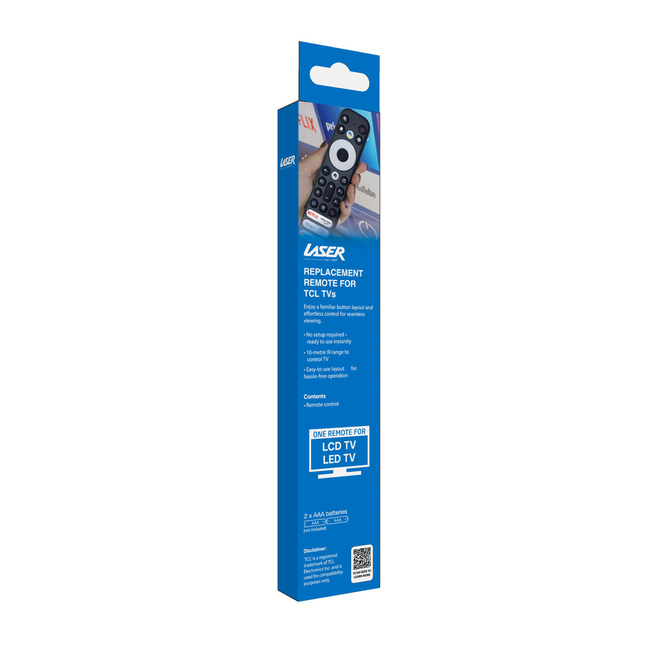 TVs & Accessories: Laser Remote Control for TCL TVs - Black