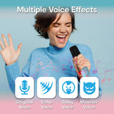 Audio Accessories: Laser Mini Karaoke Speaker with 2 Wireless Mics - Blue