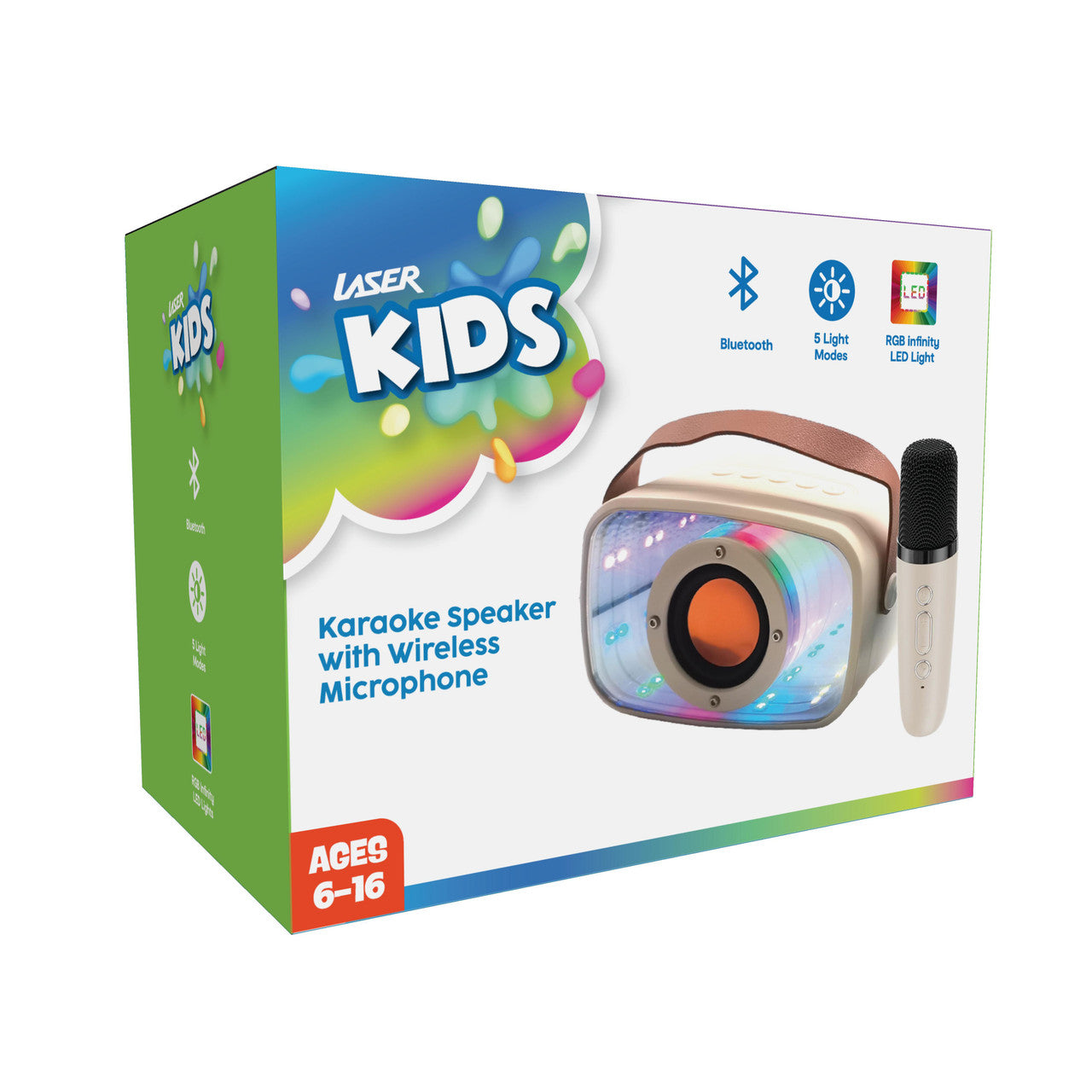 Audio Accessories: Laser Infinity Karaoke Speaker with Wireless Mic