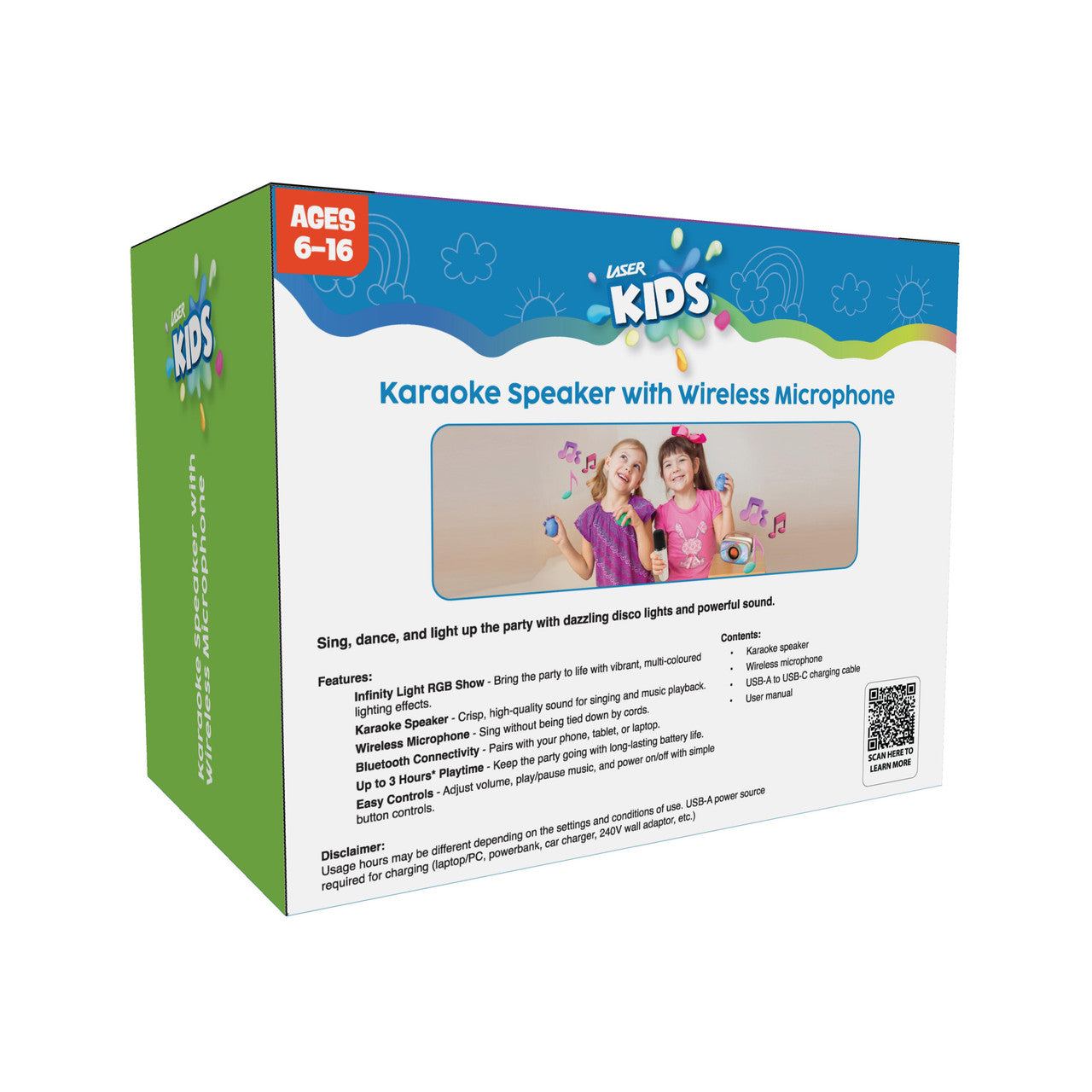 Audio Accessories: Laser Infinity Karaoke Speaker with Wireless Mic