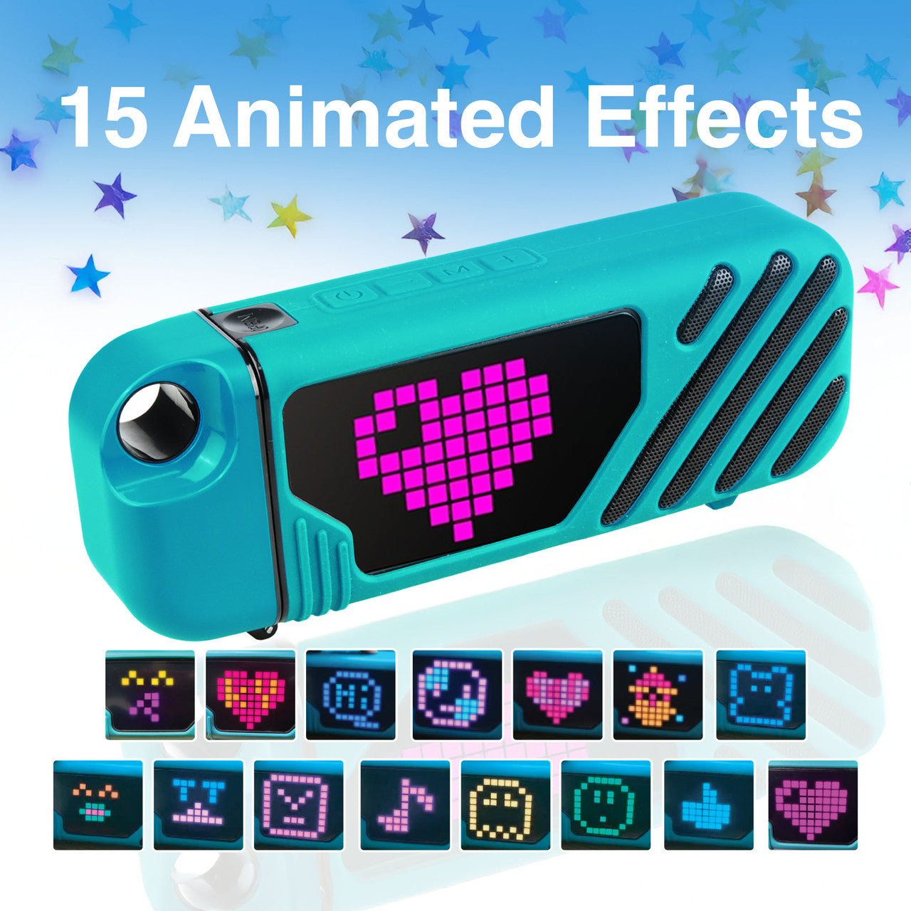 Audio Accessories: Laser LED Karaoke with 2 Mics Aquatic Awe