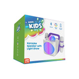 Audio Accessories: Laser Kids Disco Karaoke with Two Mics White