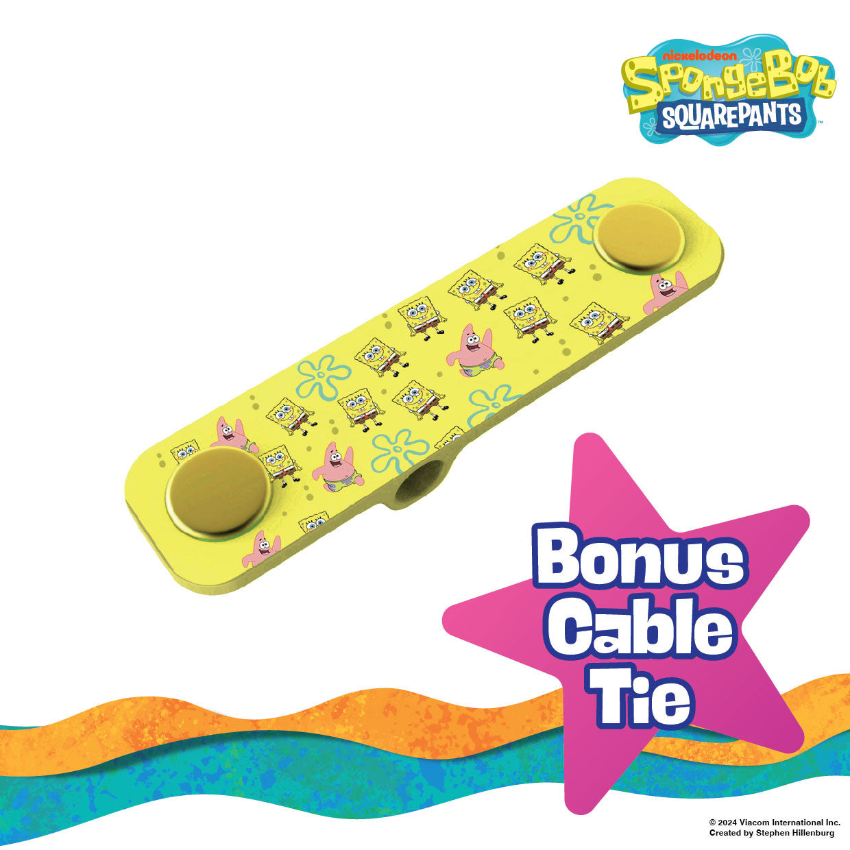 Activity Toys: Sponge Bob SquarePants Lightning Cable 1M