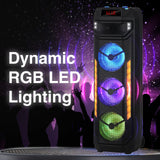 Bluetooth Speakers: Laser RGB Tower Speaker with 40W Sound