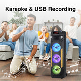 Bluetooth Speakers: Laser RGB Tower Speaker with 40W Sound