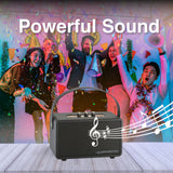 Bluetooth Speakers: SoundTec Retro Bluetooth Boombox Black