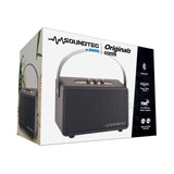 Bluetooth Speakers: SoundTec Retro Bluetooth Boombox Black