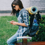 Laser Outdoor Bluetooth Speaker with Mount Blue