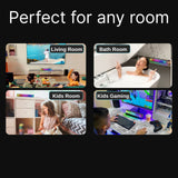 Bluetooth Speakers: Laser RGB Bluetooth Gaming Soundbar Black