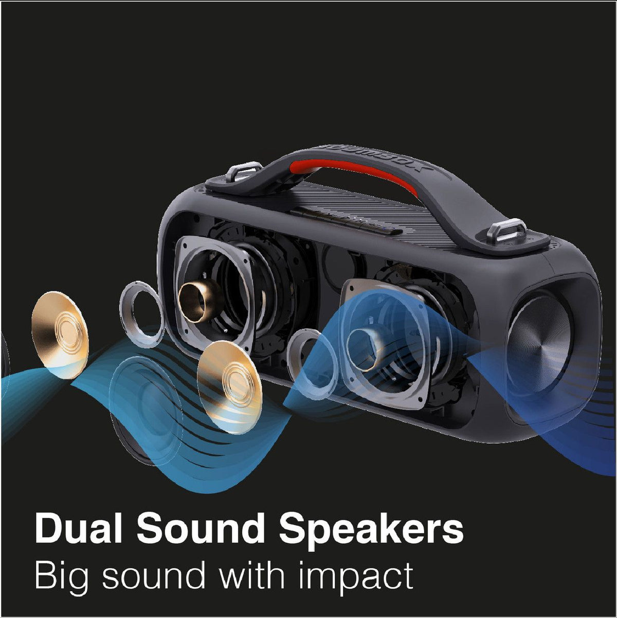 SoundTec Mini Boombox Portable Speaker